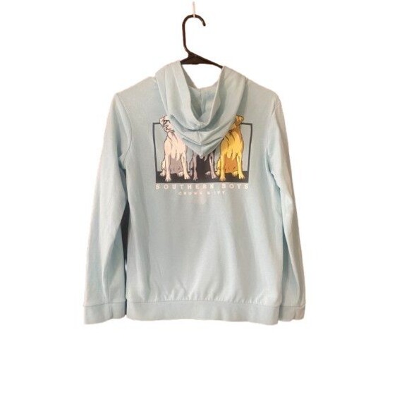 Crown & Ivy Southern Boys Hoodie Youth Size M Pockets Logo Back Graphic - Picture 3 of 9